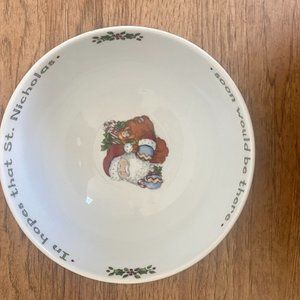 Portmeirion Studio CHRISTMAS STORY Bowl Santa In Hopes St Nick Susan Winget